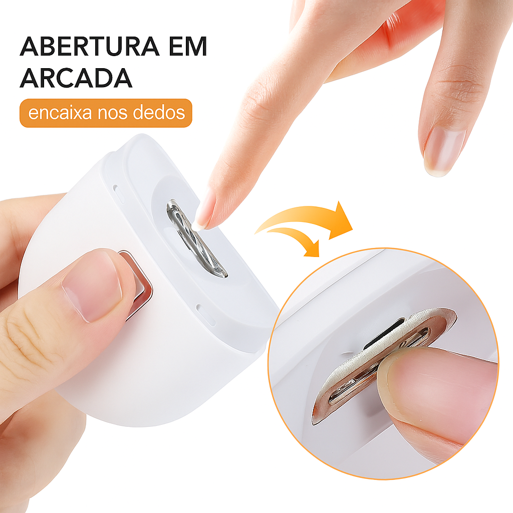 2-em-1 Corta & Lixa Automático | Unhas Sem Esforço Em Segundos