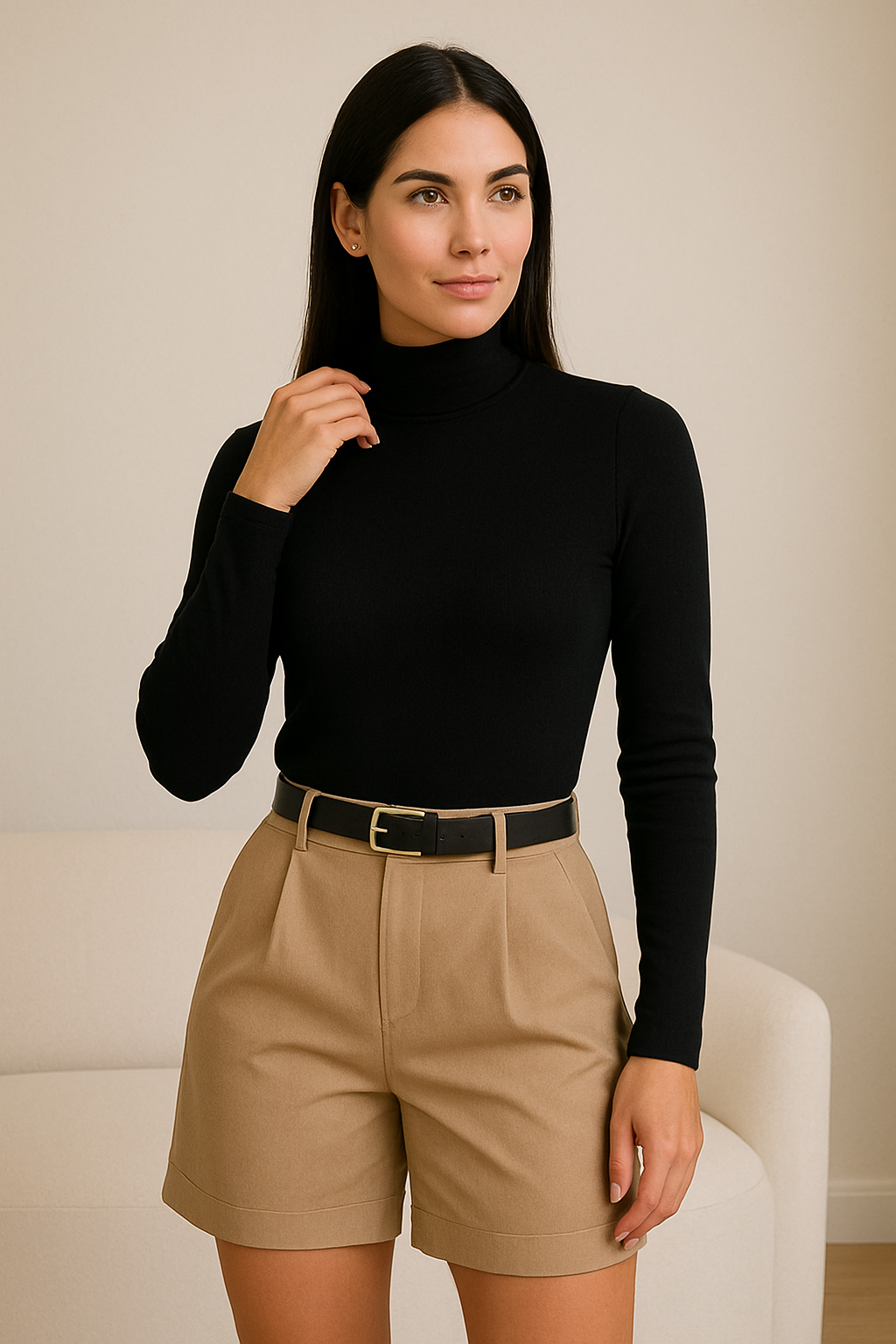 KIT 3 CAMISAS GOLA ALTA PRETA