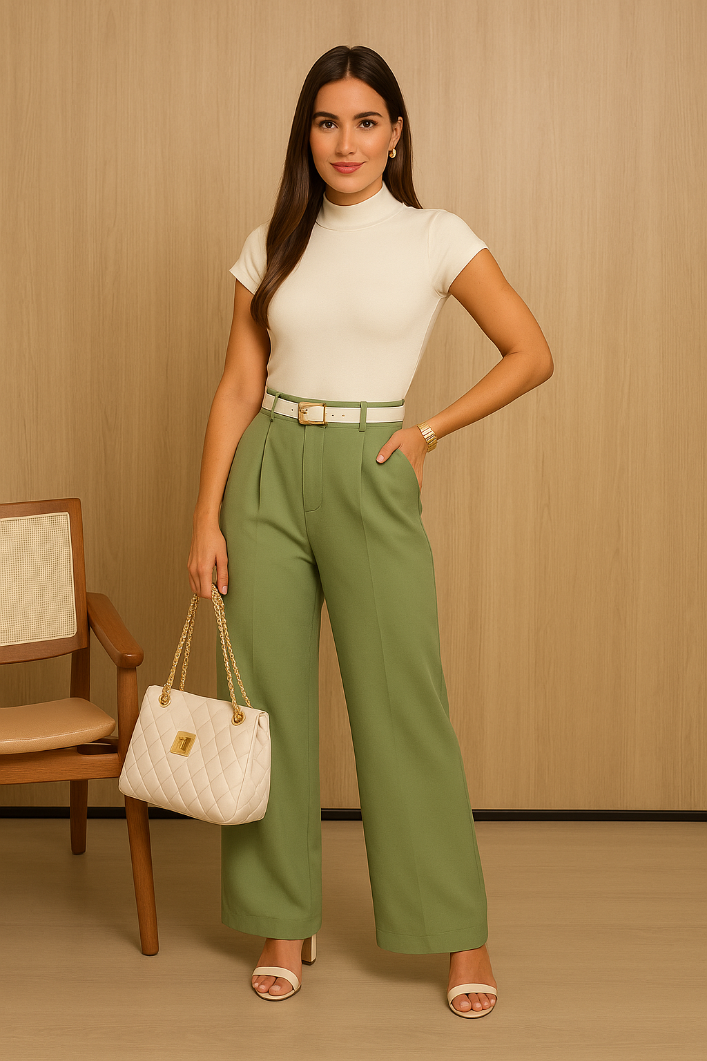 CONJUNTO ALFAIATARIA OLIVA